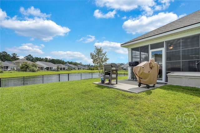 115 Merribee Ln, Pooler, GA 31322 - view of yard featuring a patio, a water view, and a residential view