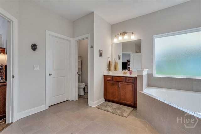 115 Merribee Ln, Pooler, GA 31322 - bathroom featuring vanity, a bath, and tile patterned flooring