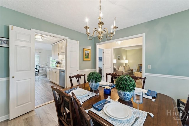 3 Watford Rd, Savannah, GA 31419 - dining space with a chandelier and light wood-type flooring