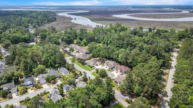 24 Marsh Hen Ct, Richmond Hill, GA 31324 - aerial view of property's location featuring a nearby body of water and nearby suburban area