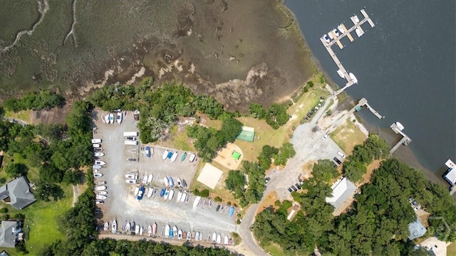 24 Marsh Hen Ct, Richmond Hill, GA 31324 - aerial view of property and surrounding area featuring a large body of water