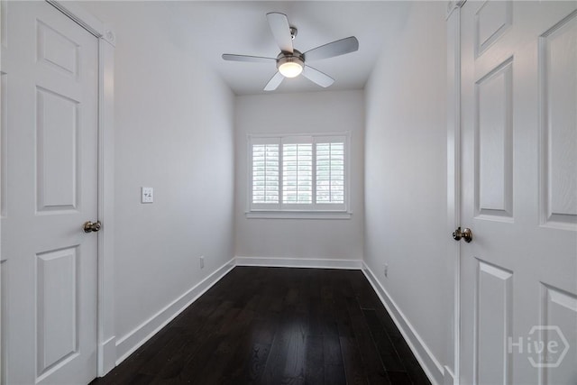103 Daisy Ct, Savannah, GA 31404 - unfurnished room with dark wood-style flooring and ceiling fan