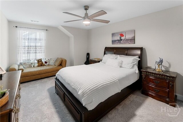 176 Trail Creek Ln, Savannah, GA 31405 - carpeted bedroom with ceiling fan