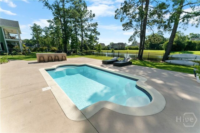 176 Trail Creek Ln, Savannah, GA 31405 - view of swimming pool with a patio