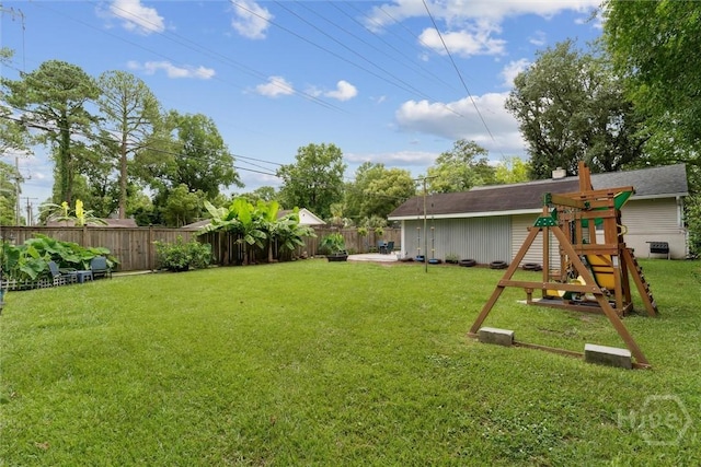 330 E 64th St, Savannah, GA 31405 - fenced backyard with a playground