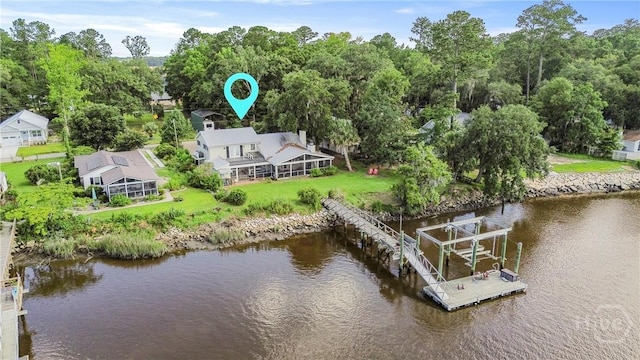 189 E 1st St, Midway, GA 31320 - dock with a water view