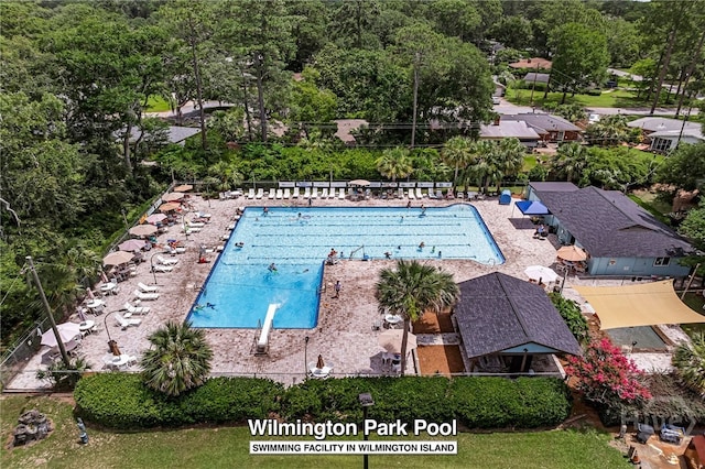 103 Kentshire Ct, Savannah, GA 31410 - drone / aerial view of a pool area