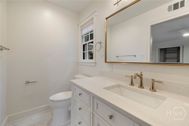 103 Kentshire Ct, Savannah, GA 31410 - half bath with marble finish flooring and vanity