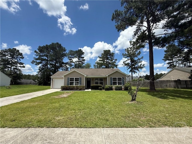 150 Knotty Pine Cir, Springfield, GA 31329 - ranch-style home with concrete driveway and an attached garage