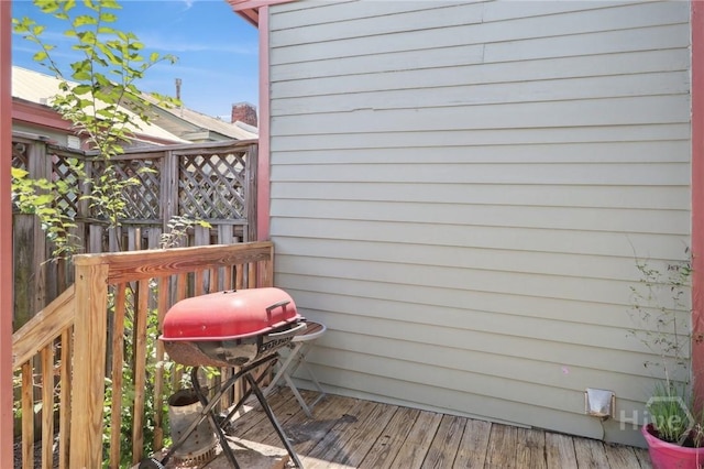 545 E Macon St, Savannah, GA 31401 - deck with a grill