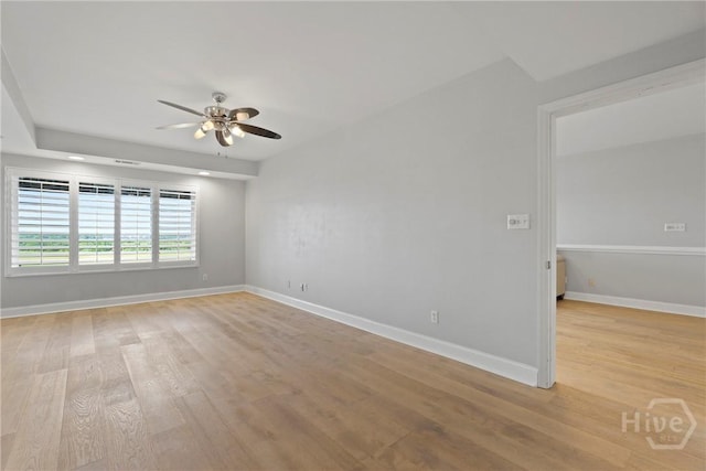 3113 River Dr Unit 10, Savannah, GA 31404 - spare room featuring a ceiling fan and light wood finished floors