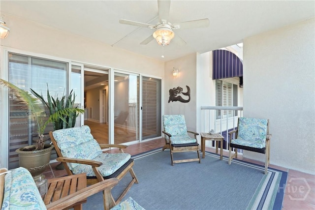 3113 River Dr Unit 10, Savannah, GA 31404 - view of patio featuring ceiling fan
