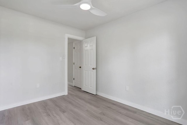 2204 Beaumont Dr, Savannah, GA 31406 - empty room with ceiling fan and wood finished floors