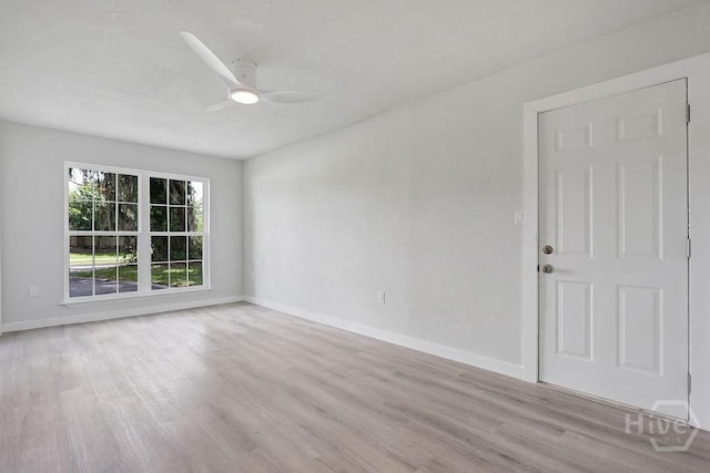 2204 Beaumont Dr, Savannah, GA 31406 - empty room with wood finished floors and ceiling fan
