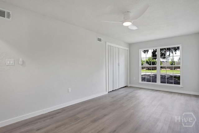 2204 Beaumont Dr, Savannah, GA 31406 - unfurnished room with wood finished floors and ceiling fan