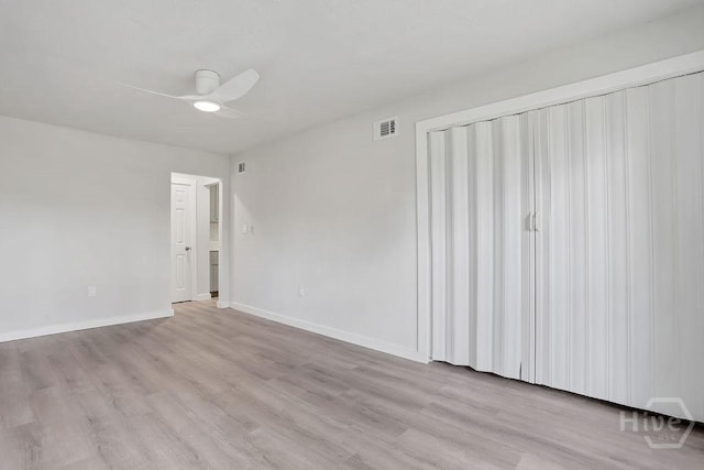 2204 Beaumont Dr, Savannah, GA 31406 - empty room featuring light wood-type flooring and ceiling fan