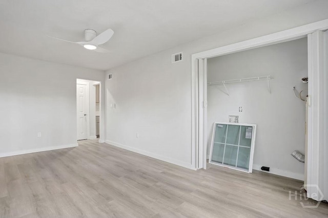 2204 Beaumont Dr, Savannah, GA 31406 - empty room featuring light wood finished floors and ceiling fan
