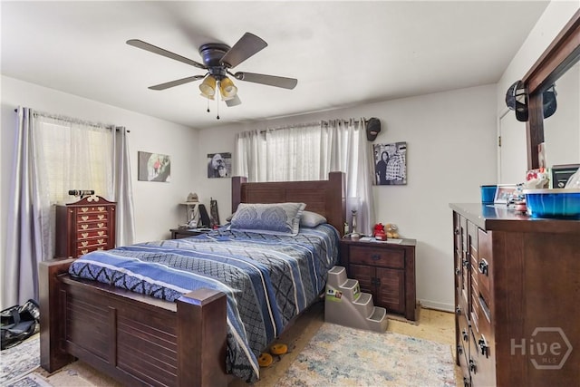 106 S Old Augusta Rd S, Rincon, GA 31326 - bedroom with a ceiling fan and baseboards