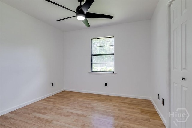 208 Lord Effingham Dr, Rincon, GA 31326 - unfurnished room with light wood finished floors and a ceiling fan