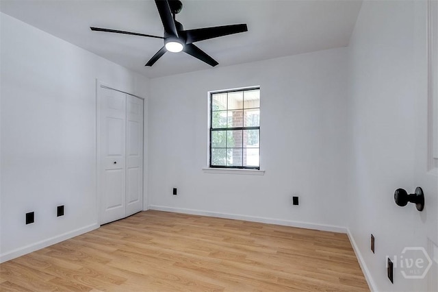 208 Lord Effingham Dr, Rincon, GA 31326 - empty room with a ceiling fan and light wood-style flooring