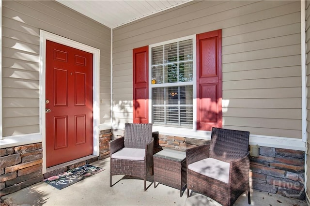 63 Stonelake Cir, Savannah, GA 31419 - entrance to property with a porch and stone siding