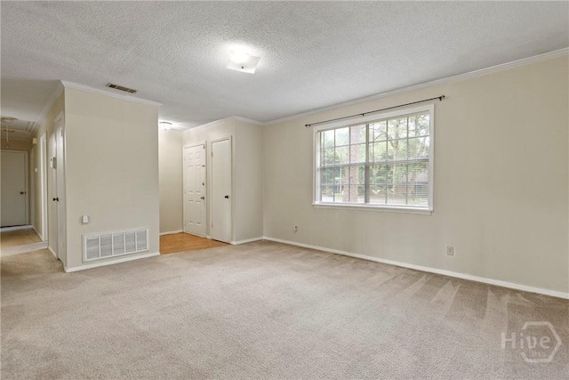 429 Edgewater Rd, Savannah, GA 31406 - carpeted spare room featuring ornamental molding and a textured ceiling