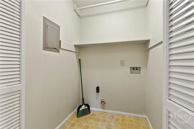 429 Edgewater Rd, Savannah, GA 31406 - laundry room with hookup for a washing machine and baseboards