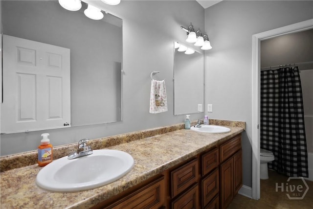 43 Gracie Ln NE, Ludowici, GA 31316 - bathroom with double vanity and curtained shower