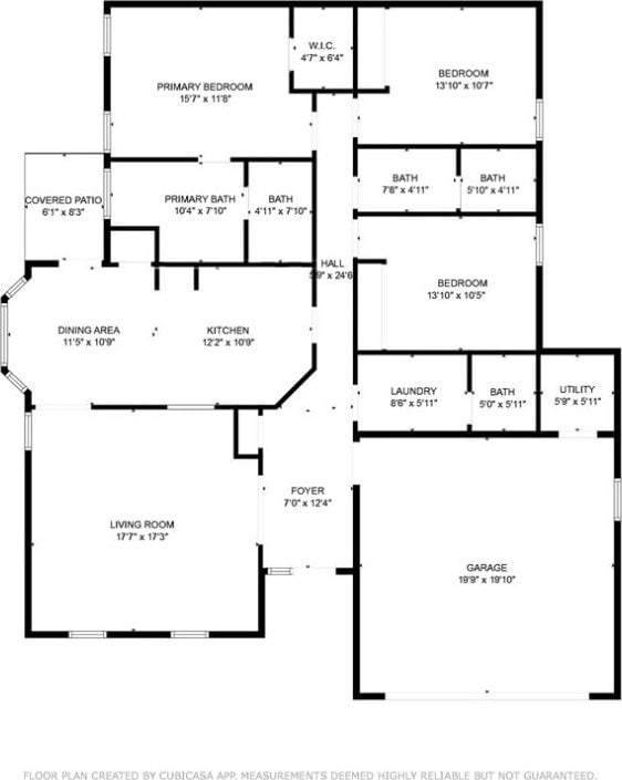 43 Gracie Ln NE, Ludowici, GA 31316 - view of property floor plan