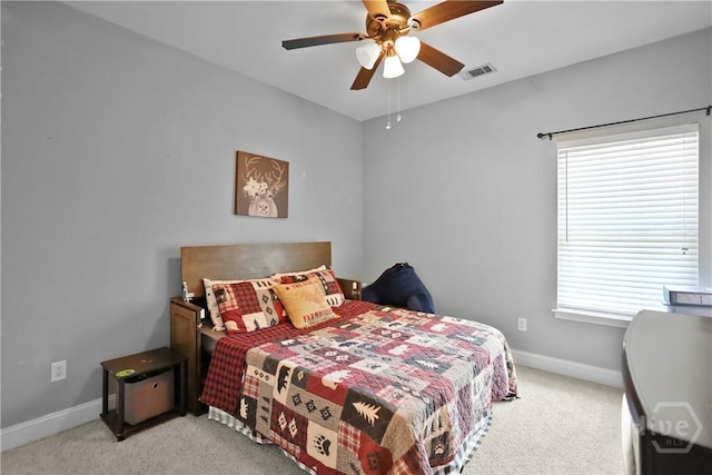 43 Gracie Ln NE, Ludowici, GA 31316 - bedroom with light colored carpet and a ceiling fan