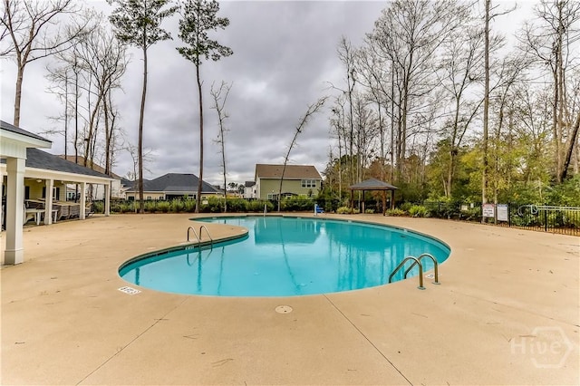 55 Glen Way, Richmond Hill, GA 31324 - community pool with a gazebo and a patio area