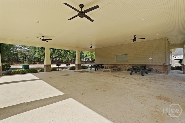 227 Chippingwood Cir, Pooler, GA 31322 - view of patio / terrace featuring ceiling fan