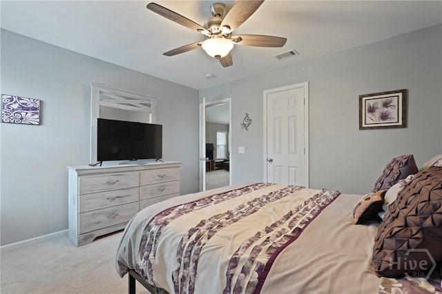 227 Chippingwood Cir, Pooler, GA 31322 - bedroom featuring light carpet and ceiling fan