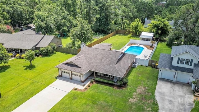 237 Robinson Loop, Richmond Hill, GA 31324 - aerial view of property and surrounding area featuring a pool area