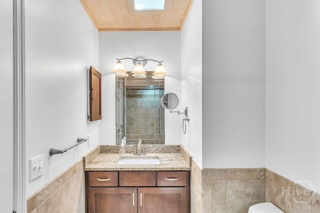 237 Robinson Loop, Richmond Hill, GA 31324 - full bathroom featuring a shower stall and vanity