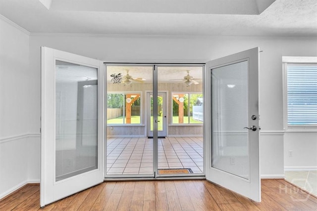 237 Robinson Loop, Richmond Hill, GA 31324 - doorway featuring french doors and hardwood / wood-style floors