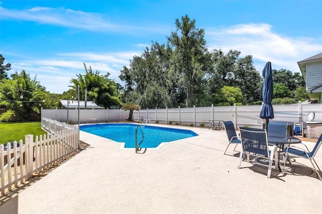 237 Robinson Loop, Richmond Hill, GA 31324 - view of pool featuring a patio and a fenced backyard