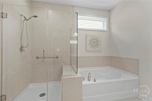 137 Harvest Hl, Pooler, GA 31322 - full bath with a stall shower and a bath