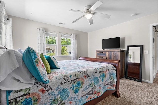 9 Melody Dr, Pooler, GA 31322 - carpeted bedroom with a ceiling fan and baseboards