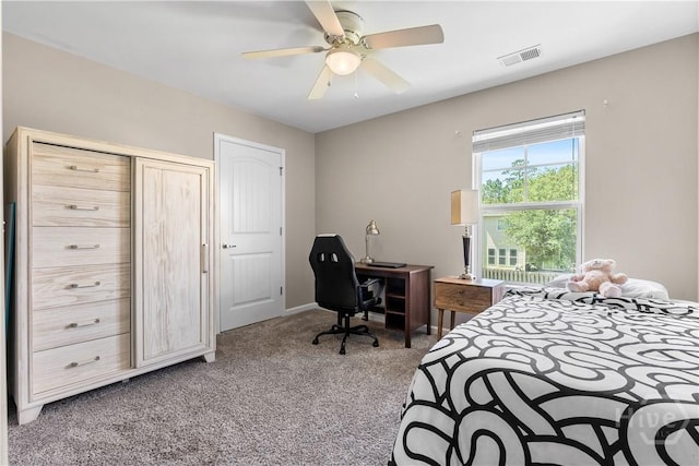 9 Melody Dr, Pooler, GA 31322 - carpeted bedroom with ceiling fan and baseboards