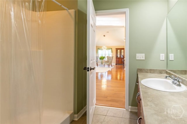 9 Sweetwater Ct, Savannah, GA 31419 - full bathroom featuring vanity, tiled shower, and tile patterned floors
