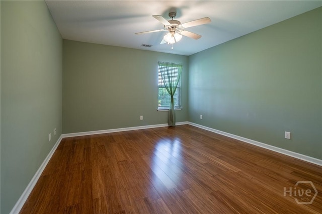 9 Sweetwater Ct, Savannah, GA 31419 - unfurnished room featuring ceiling fan and dark wood finished floors