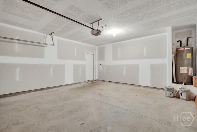 89 NE Morgan Field Blvd, Ludowici, GA 31316 - garage with water heater and a garage door opener