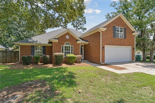 413 Roberts Way, Rincon, GA 31326 - view of front of home featuring a garage, brick siding, and concrete driveway