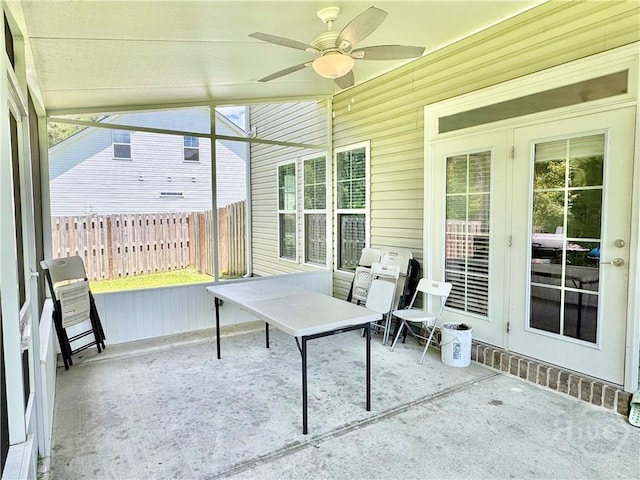 134 Melody Dr, Pooler, GA 31322 - sunroom / solarium with ceiling fan