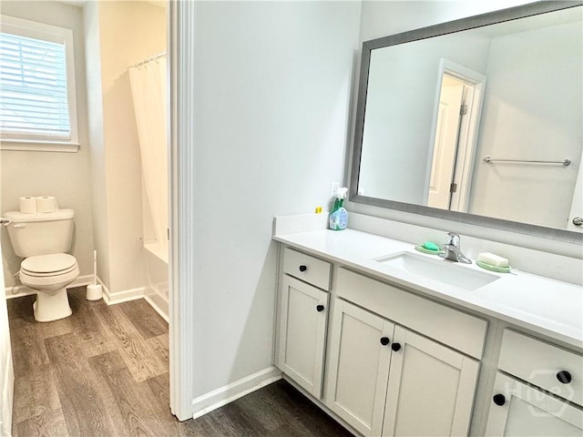 134 Melody Dr, Pooler, GA 31322 - bathroom featuring wood finished floors, vanity, and shower / tub combo