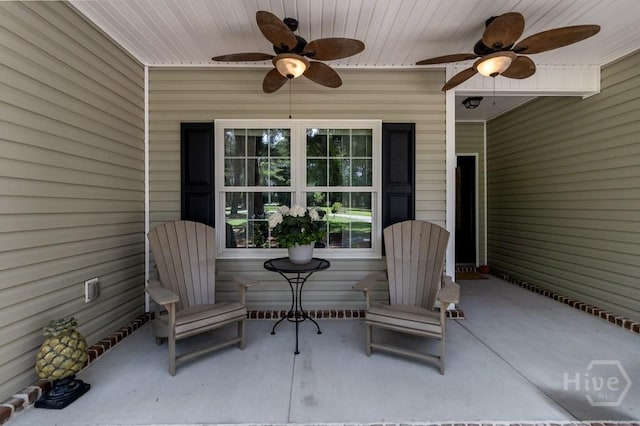 287 Sandpiper Rd, Midway, GA 31320 - view of patio with a ceiling fan