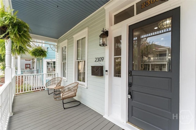 2309 Whitaker St, Savannah, GA 31401 - doorway to property with covered porch