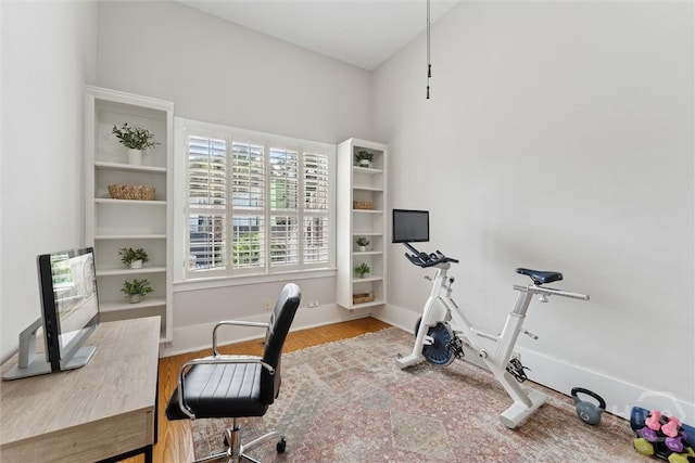 2309 Whitaker St, Savannah, GA 31401 - office with wood finished floors and baseboards