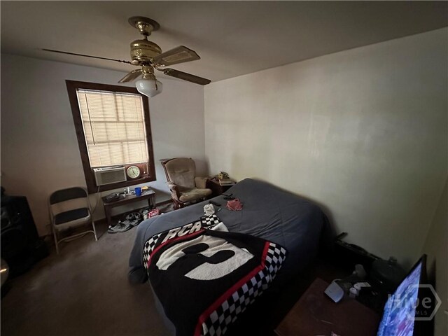 2024 E 50th St, Savannah, GA 31404 - carpeted bedroom featuring cooling unit and a ceiling fan
